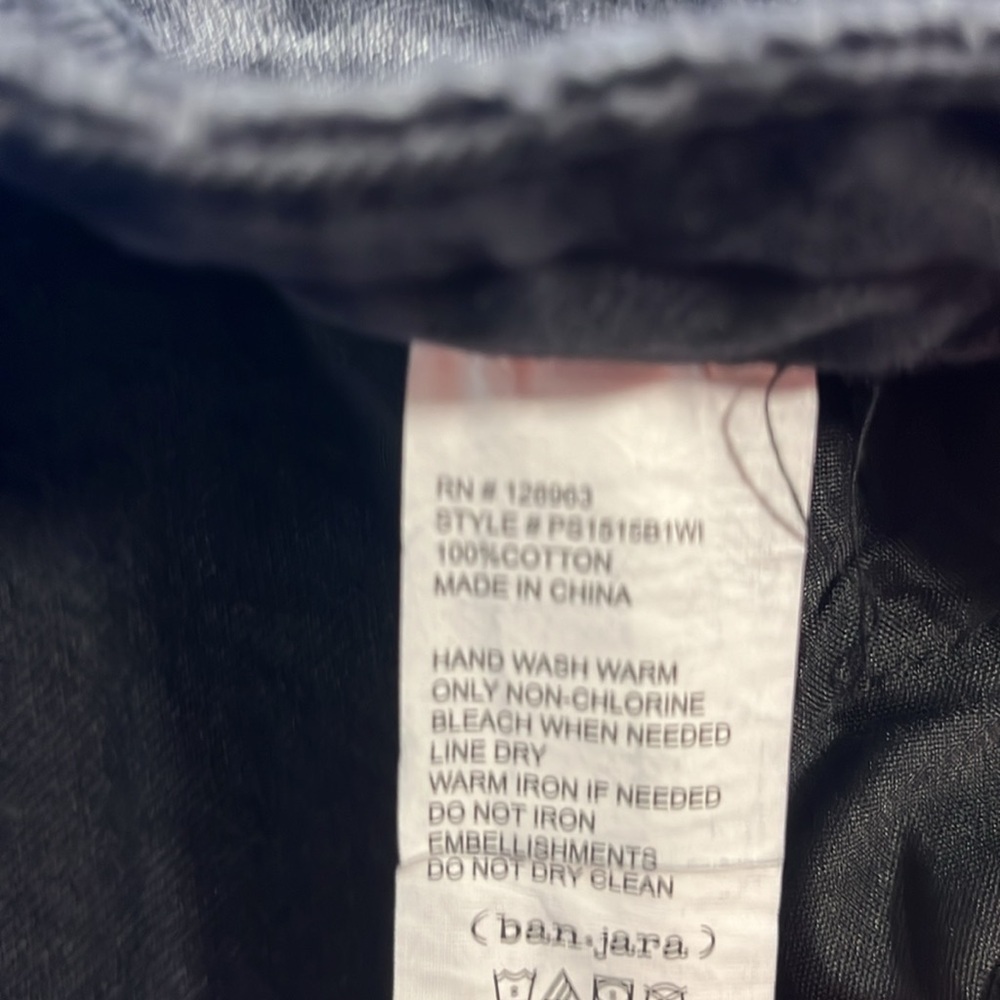 ⭐️ NWT- Banjara Black jeans with design- size 9/28 - Picture 4 of 12